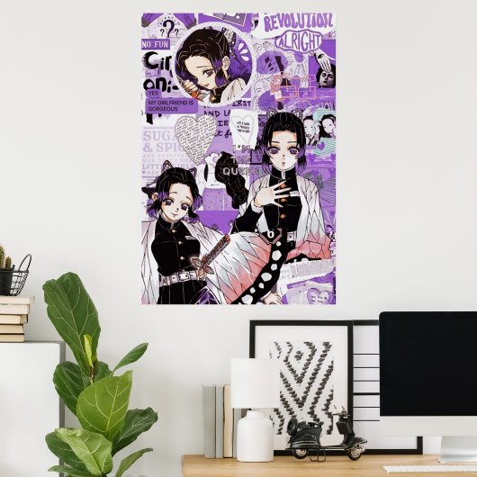 胡蝶忍 ポスター (ホームオフィス)