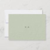 胡蝶蘭の結婚式RSVPカード 出欠カード (裏面)