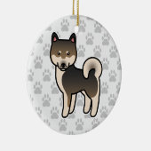 胡麻柴犬 セラミックオーナメント (右)