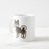 胡麻柴犬 愛 コーヒーマグカップ (正面左)