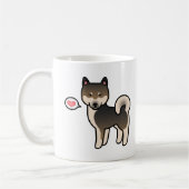 胡麻柴犬 愛 コーヒーマグカップ (左)