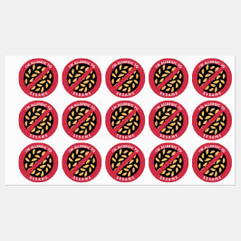 胡麻種子アレルギーだ ラベル