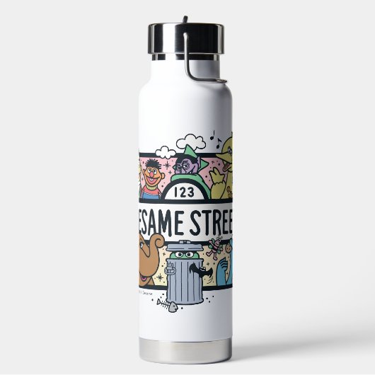 胡麻 |ゴマパールのドードル記号 ウォーターボトル (左面)