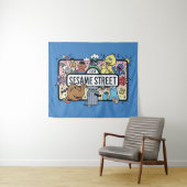 胡麻 |ゴマパールのドードル記号 タペストリー (インサイチュ(横))