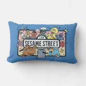 胡麻 |ゴマパールのドードル記号 ランバークッション (正面)