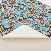 胡麻 | Cookieモンスタードードルパターン シェルパブランケット (3/4)