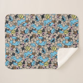 胡麻 | Cookieモンスタードードルパターン シェルパブランケット (正面(横))