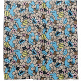 胡麻 | Cookieモンスタードードルパターン シャワーカーテン (正面)