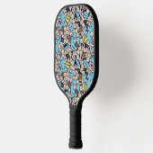 胡麻 | Cookieモンスタードードルパターン ピックルボールラケット (左)