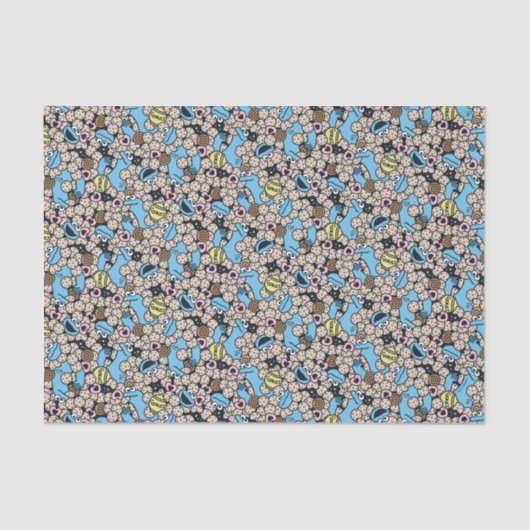 胡麻 | Cookieモンスタードードルパターン 薄葉紙 (正面)