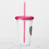 胡麻 | Cookie Monster Doodleハート アクリルタンブラー (右)