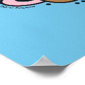 胡麻 | Cookie Monster Doodleハート ポスター (角)