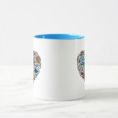 胡麻 | Cookie Monster Doodleハート マグカップ (中央)