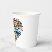 胡麻 | Cookie Monster Doodleハート 紙コップ (裏面)