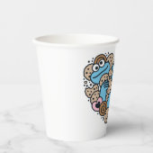 胡麻 | Cookie Monster Doodleハート 紙コップ (正面)