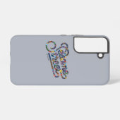 胡麻 | Cookie Monster Doodleハート Samsung Galaxyケース (裏面横)