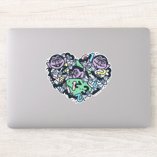 胡麻 Count von Count Doodleハート シール