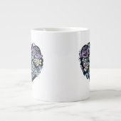 胡麻 | Count von Count Doodleハート ジャンボコーヒーマグカップ (正面)