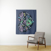 胡麻 | Count von Count Doodleハート タペストリー (インサイチュ)