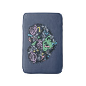 胡麻 | Count von Count Doodleハート バスマット (正面縦)