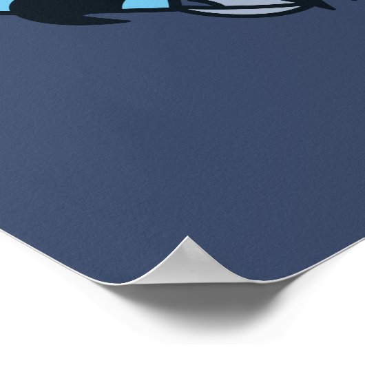 胡麻 | Count von Count Doodleハート ポスター (角)