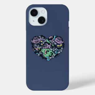 胡麻 Count von Count Doodleハート iPhone 15ケース