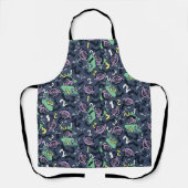 胡麻 | Count von Count Doodle Pattern エプロン (正面)