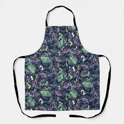 胡麻 | Count von Count Doodle Pattern エプロン (正面)