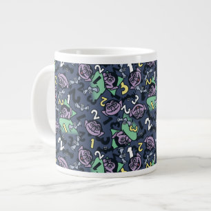 胡麻 Count von Count Doodle Pattern ジャンボコーヒーマグカップ