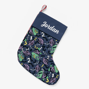 胡麻 Count von Count Doodle Pattern スモールクリスマスストッキング