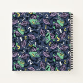 胡麻 | Count von Count Doodle Pattern ノートブック (裏面)