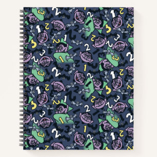 胡麻 Count von Count Doodle Pattern ノートブック