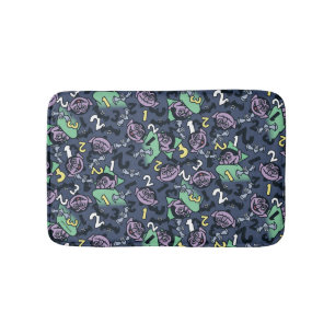 胡麻 Count von Count Doodle Pattern バスマット