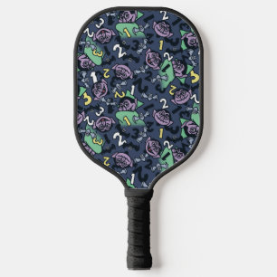 胡麻 Count von Count Doodle Pattern ピックルボールラケット