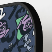 胡麻 | Count von Count Doodle Pattern ピックルボールラケット (左詳細)