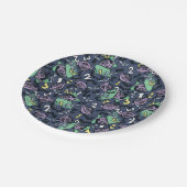 胡麻 | Count von Count Doodle Pattern ペーパープレート (アングル)