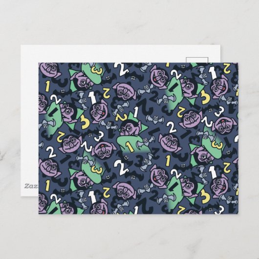 胡麻 | Count von Count Doodle Pattern ポストカード (正面/裏面)