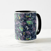 胡麻 | Count von Count Doodle Pattern マグカップ (正面右)