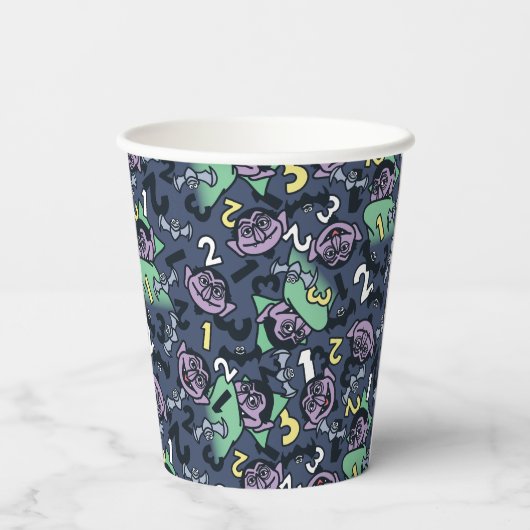 胡麻 | Count von Count Doodle Pattern 紙コップ (裏面)