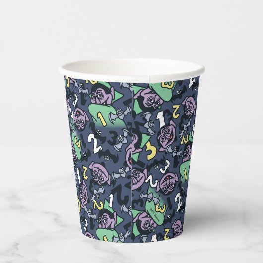 胡麻 | Count von Count Doodle Pattern 紙コップ (右)