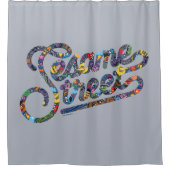 胡麻 | Doodleロゴ シャワーカーテン (正面)