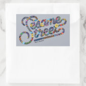 胡麻 | Doodleロゴ 長方形シール (バッグ)