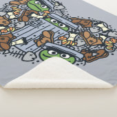 胡麻 | Oscar the Grouch Doodleハート シェルパブランケット (3/4)