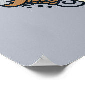 胡麻 | Oscar the Grouch Doodleハート ポスター (角)