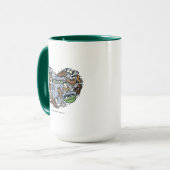 胡麻 | Oscar the Grouch Doodleハート マグカップ (正面左)