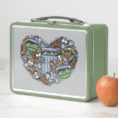 胡麻 | Oscar the Grouch Doodleハート メタルランチボックス (インサイチュ)