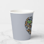 胡麻 | Oscar the Grouch Doodleハート 紙コップ (正面)