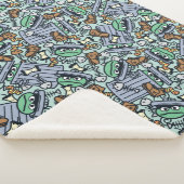 胡麻 | Oscar the Grouch Pattern シェルパブランケット (3/4)