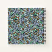 胡麻 | Oscar the Grouch Pattern ノートブック (裏面)