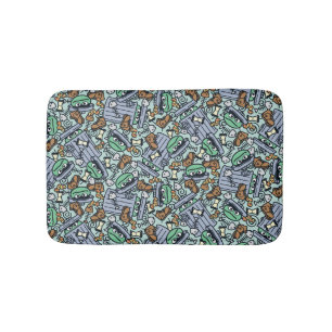 胡麻 Oscar the Grouch Pattern バスマット